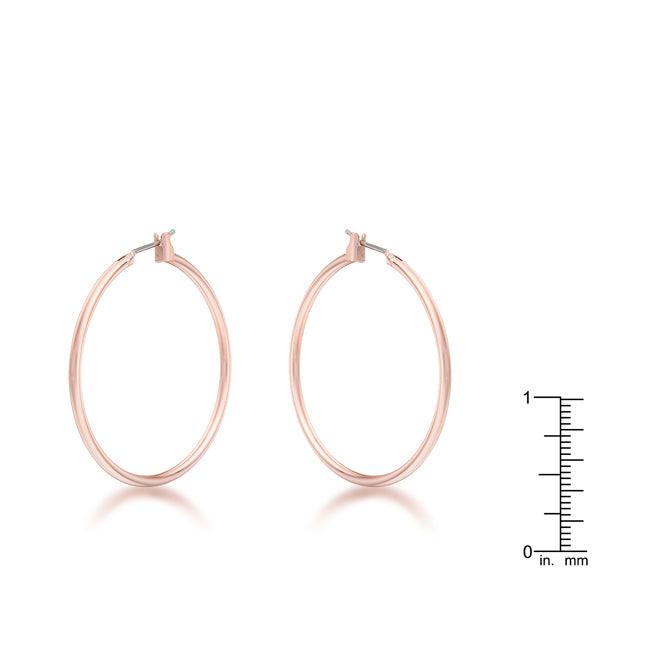 Elegant Rosegold Hoop Earrings - Flyclothing LLC