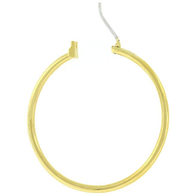 Basic Golden Hoop Earrings - Flyclothing LLC