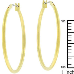 Basic Golden Hoop Earrings - Flyclothing LLC