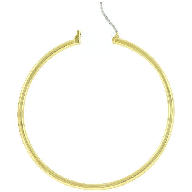 Large Golden Hoop Earrings - Flyclothing LLC