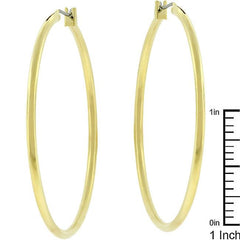 Large Golden Hoop Earrings - Flyclothing LLC