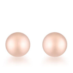 Tanya Rose Gold Sphere Stud Earrings - Flyclothing LLC