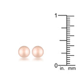 Tanya Rose Gold Sphere Stud Earrings - Flyclothing LLC