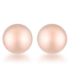 Julia Rose Gold Sphere Stud Earrings - JGI