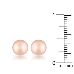 Julia Rose Gold Sphere Stud Earrings - JGI