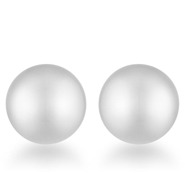 Julie Rhodium Sphere Stud Earrings - Flyclothing LLC