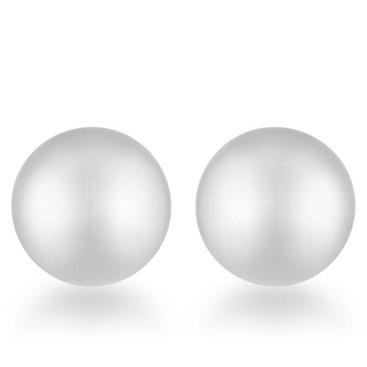 Julie Rhodium Sphere Stud Earrings - Flyclothing LLC