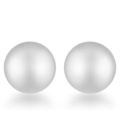 Julie Rhodium Sphere Stud Earrings - JGI