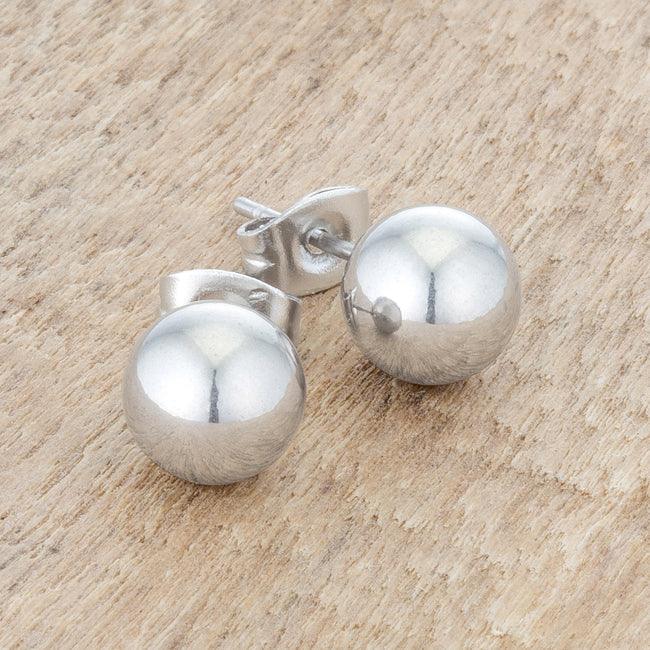 Julie Rhodium Sphere Stud Earrings - Flyclothing LLC