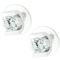 Brilliant Set Cubic Zirconia Earrings - JGI