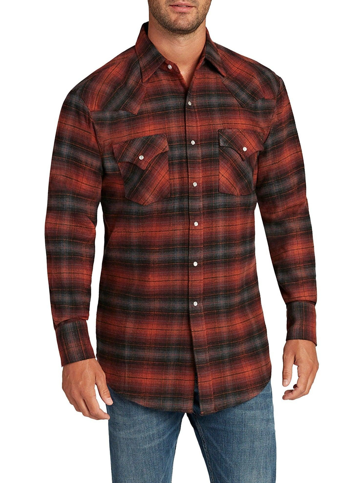 Ely Cattleman Long Sleeve Brawny Flannel Shirt – Flyclothing LLC