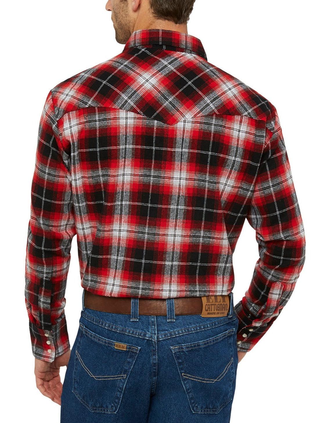 Ely Cattleman Long Sleeve Brawny Flannel Shirt – Flyclothing LLC