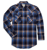 Ely Cattleman Men's Ely Cattleman Long Sleeve Flannel Plaid Western Snap Shirt