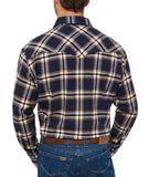 Ely Cattleman Men's Ely Cattleman Long Sleeve Brawny Flannel Western Snap Shirt