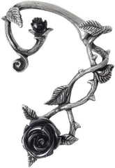 Alchemy Gothic Black Rose Ear Wrap - Alchemy Gothic