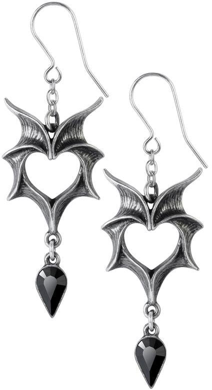 Alchemy Gothic Love Bats Earrings - Alchemy Gothic