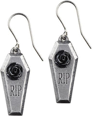 Alchemy Gothic RIP Rose Earrings - Alchemy Gothic