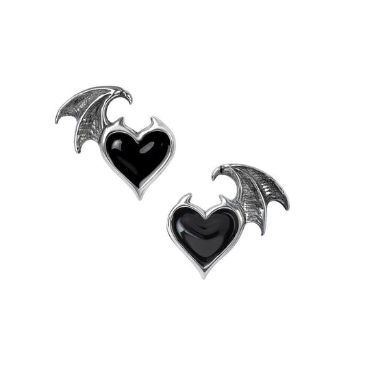 Alchemy Gothic Blacksoul Ear Studs - Alchemy Gothic