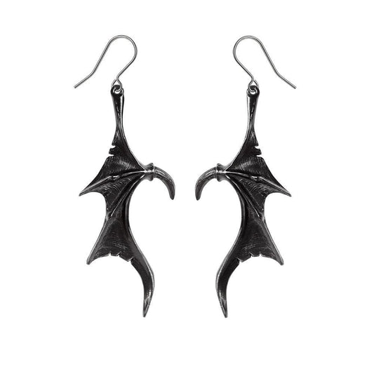 Alchemy Gothic Wings of Midnight Earrings - Alchemy Gothic