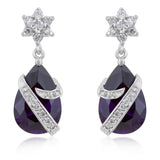 Royal Wrapped Amethyst Earrings - Flyclothing LLC