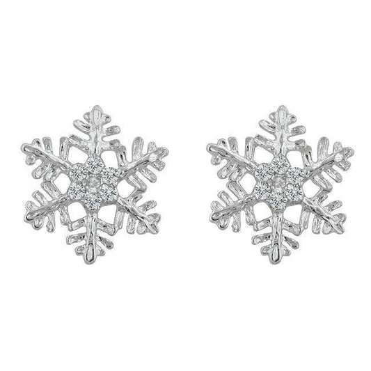 Snowflake Stud Earrings - Flyclothing LLC