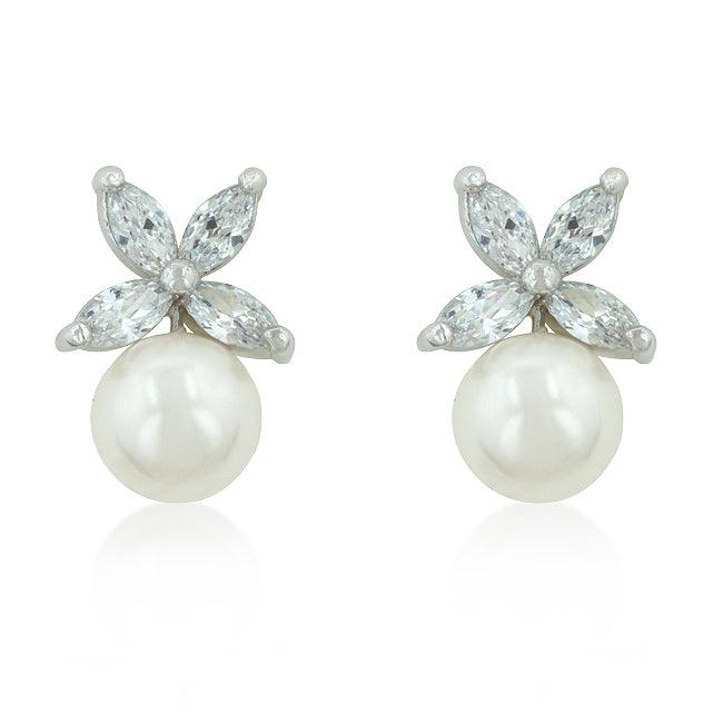 Butterfly Pearl Stud Earrings - Flyclothing LLC