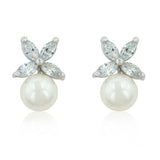 Butterfly Pearl Stud Earrings - Flyclothing LLC