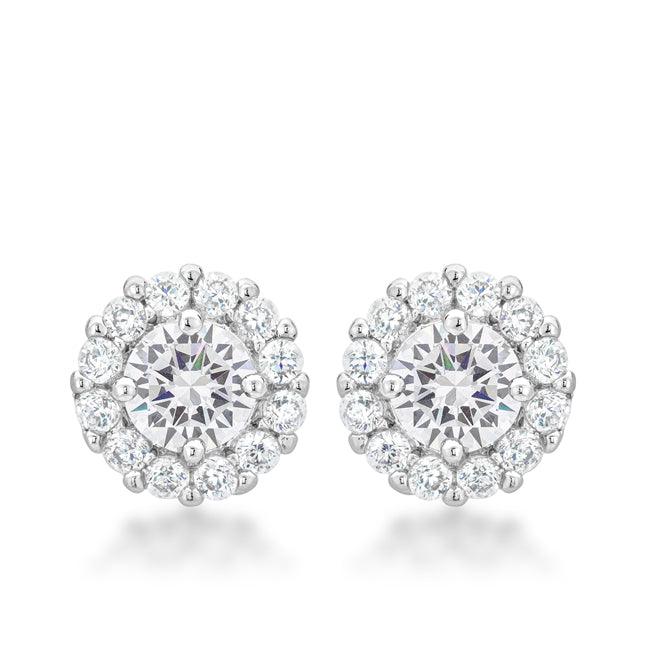 Bella Bridal Earrings in Clear - Flyclothing LLC