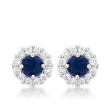 Bella Bridal Earrings in Blue - Flyclothing LLC