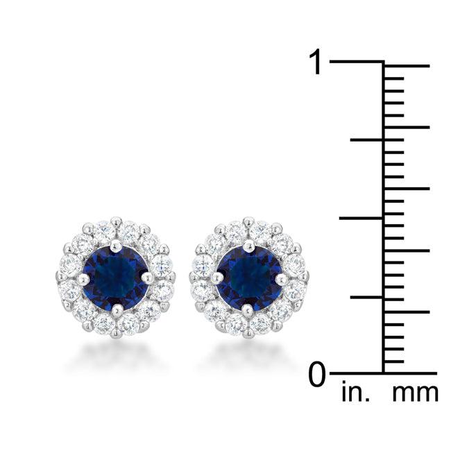 Bella Bridal Earrings in Blue - Flyclothing LLC