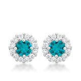 Bella Bridal Earrings in Aqua - Flyclothing LLC