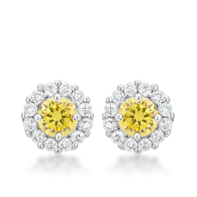 Bella Bridal Earrings in Yellow - JGI