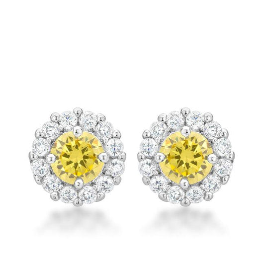 Bella Bridal Earrings in Yellow - JGI