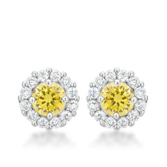 Bella Bridal Earrings in Yellow - JGI