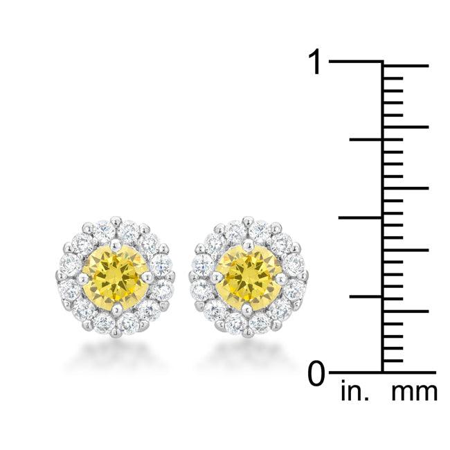 Bella Bridal Earrings in Yellow - JGI