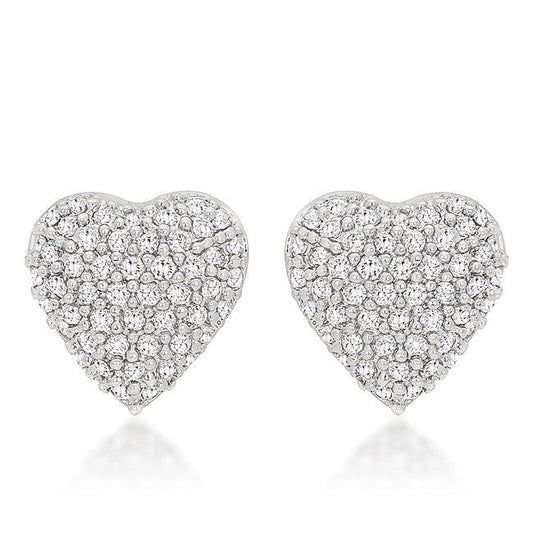 Special Pave Heart Earrings - Flyclothing LLC