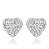 Special Pave Heart Earrings - Flyclothing LLC