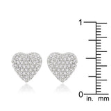 Special Pave Heart Earrings - Flyclothing LLC