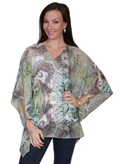 Scully MULTI PRINTED KAFTAN BLOUSE - Flyclothing LLC