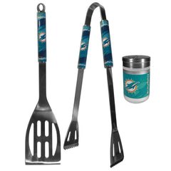 Miami Dolphins 2pc BBQ Set with Season Shaker - Flyclothing LLC