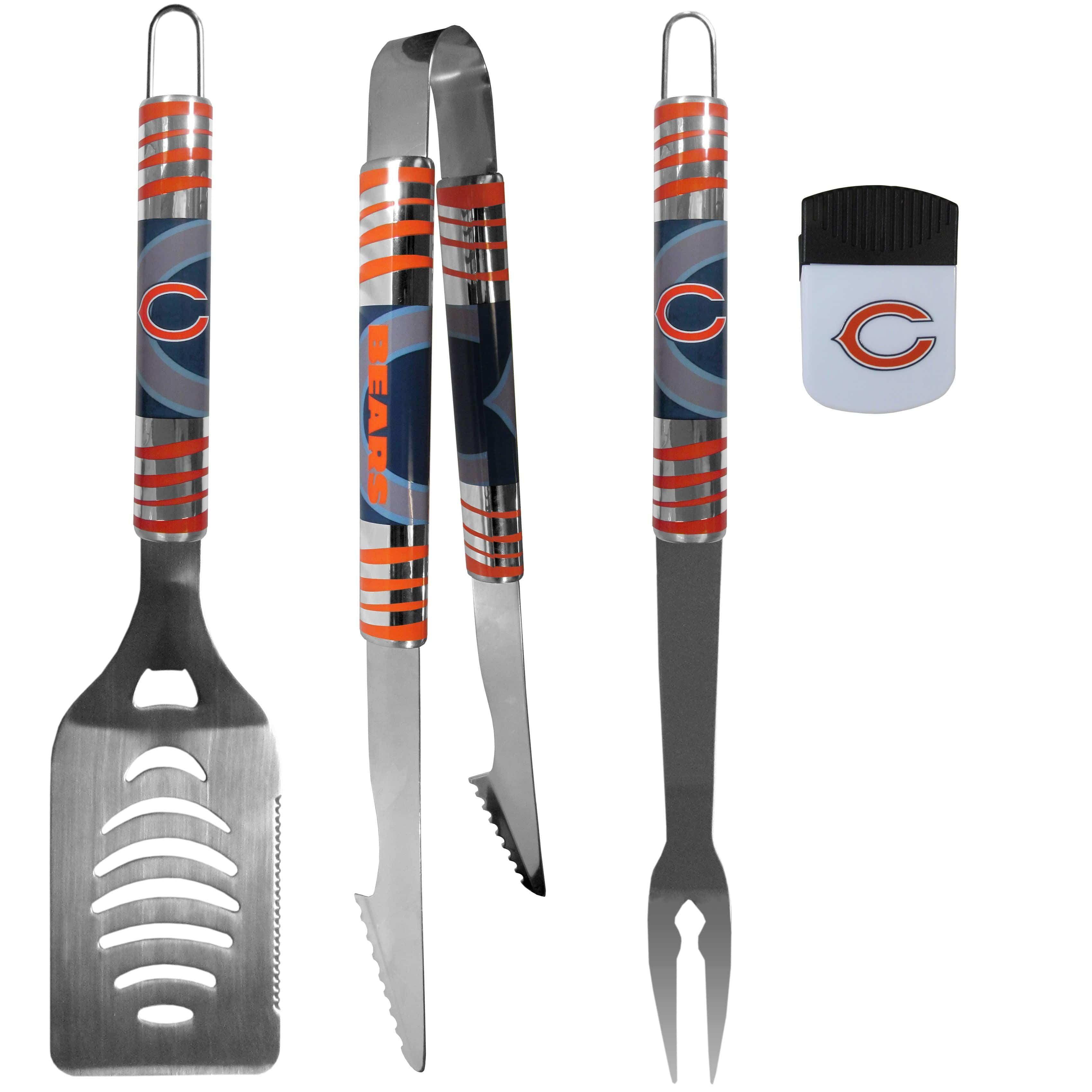 Chicago Bears 3 pc BBQ Set and Chip Clip - Siskiyou Buckle