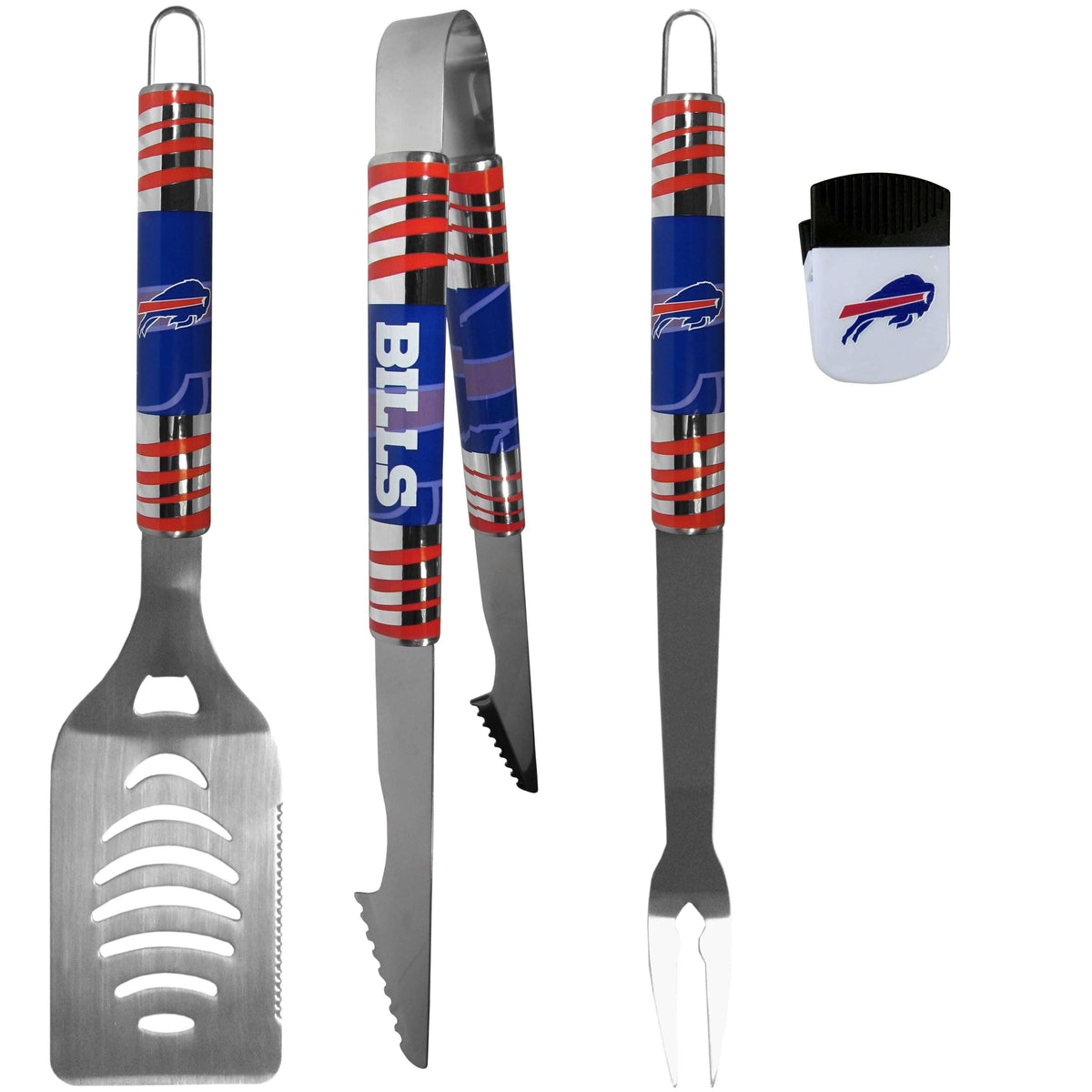 Buffalo Bills 3 pc BBQ Set and Chip Clip - Siskiyou Buckle