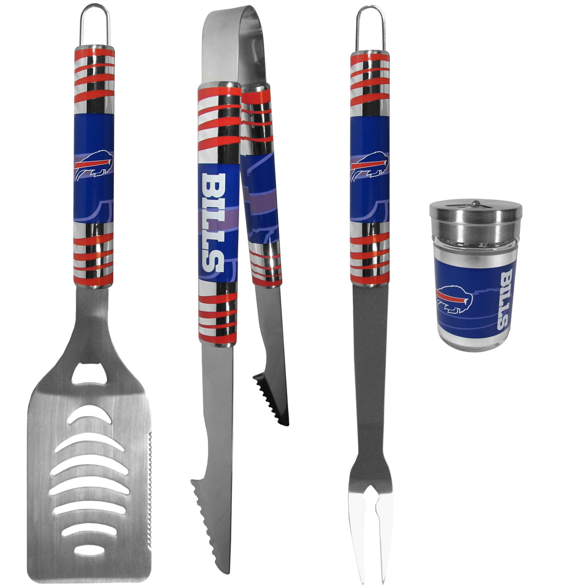 Buffalo Bills 3 pc Tailgater BBQ Set and Season Shaker - Siskiyou Buckle