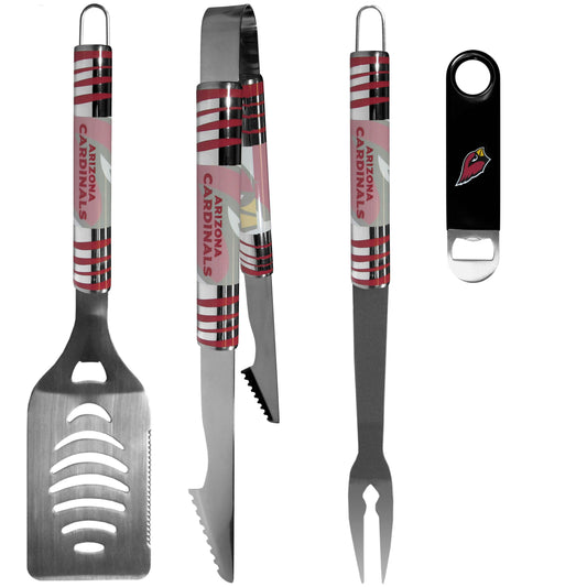 Arizona Cardinals 3 pc BBQ Set and Bottle Opener - Flyclothing LLC