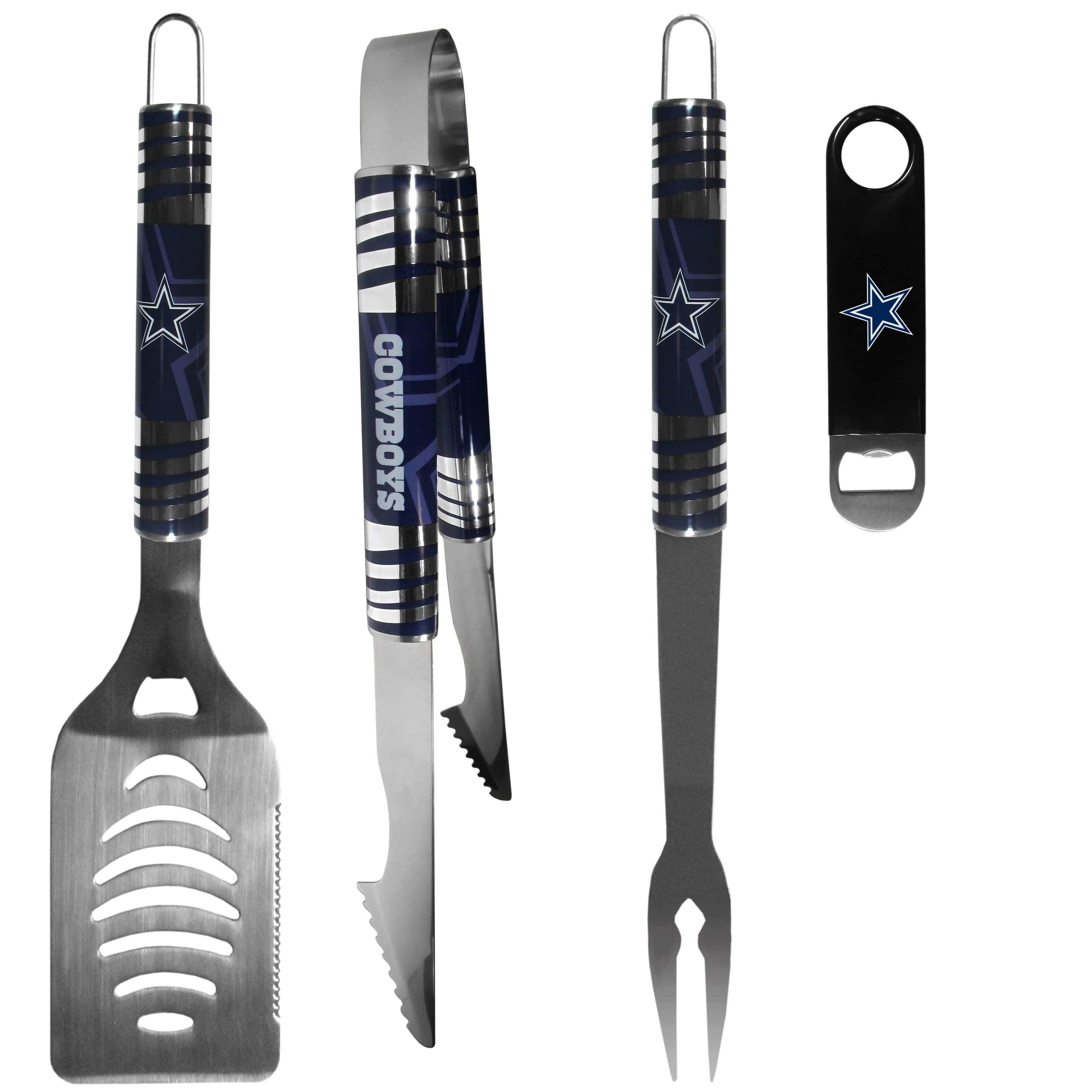 Dallas Cowboys 3 pc BBQ Set and Bottle Opener - Siskiyou Buckle