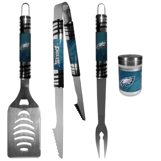 Philadelphia Eagles 3 pc Tailgater BBQ Set and Season Shaker - Flyclothing LLC