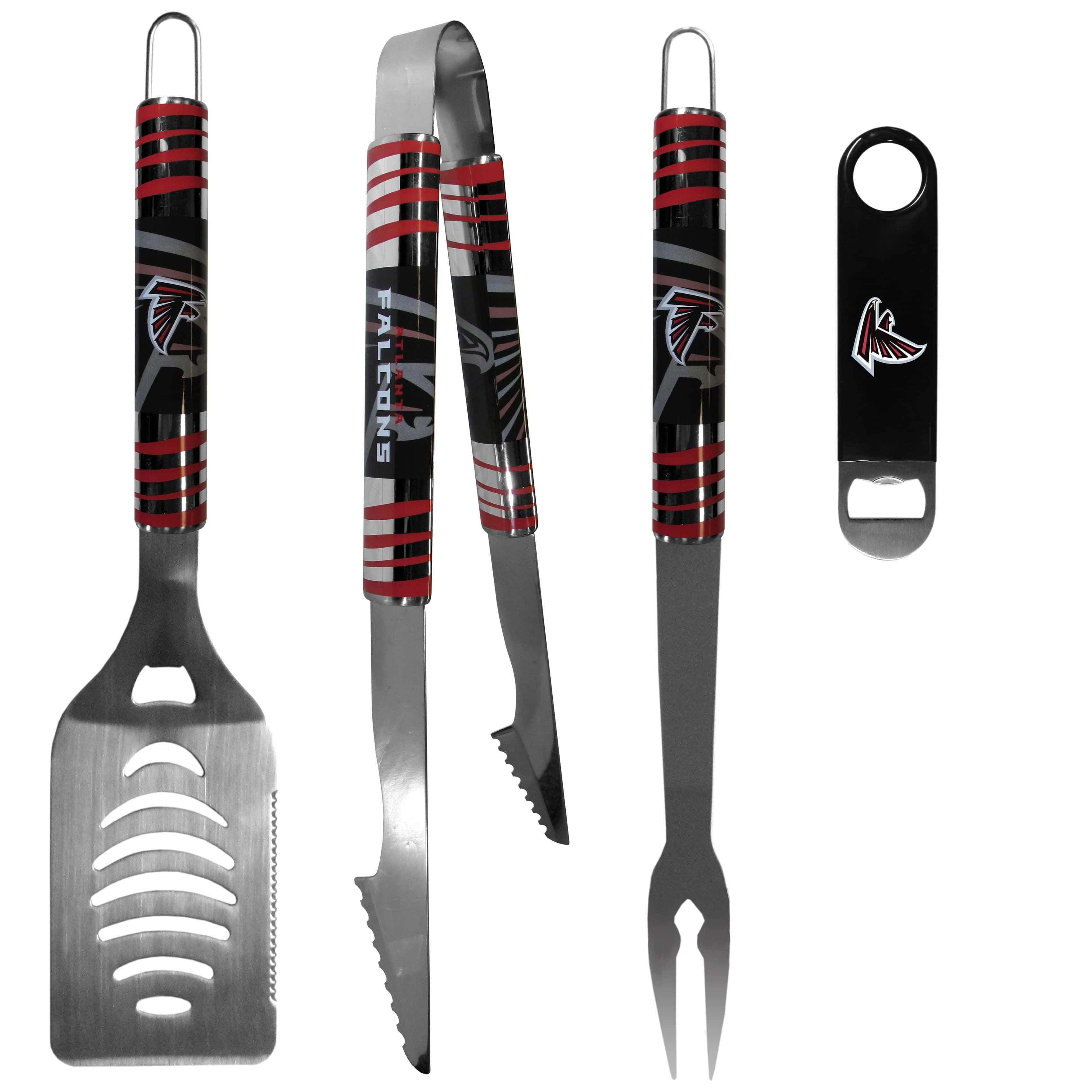 Atlanta Falcons 3 pc BBQ Set and Bottle Opener - Siskiyou Buckle