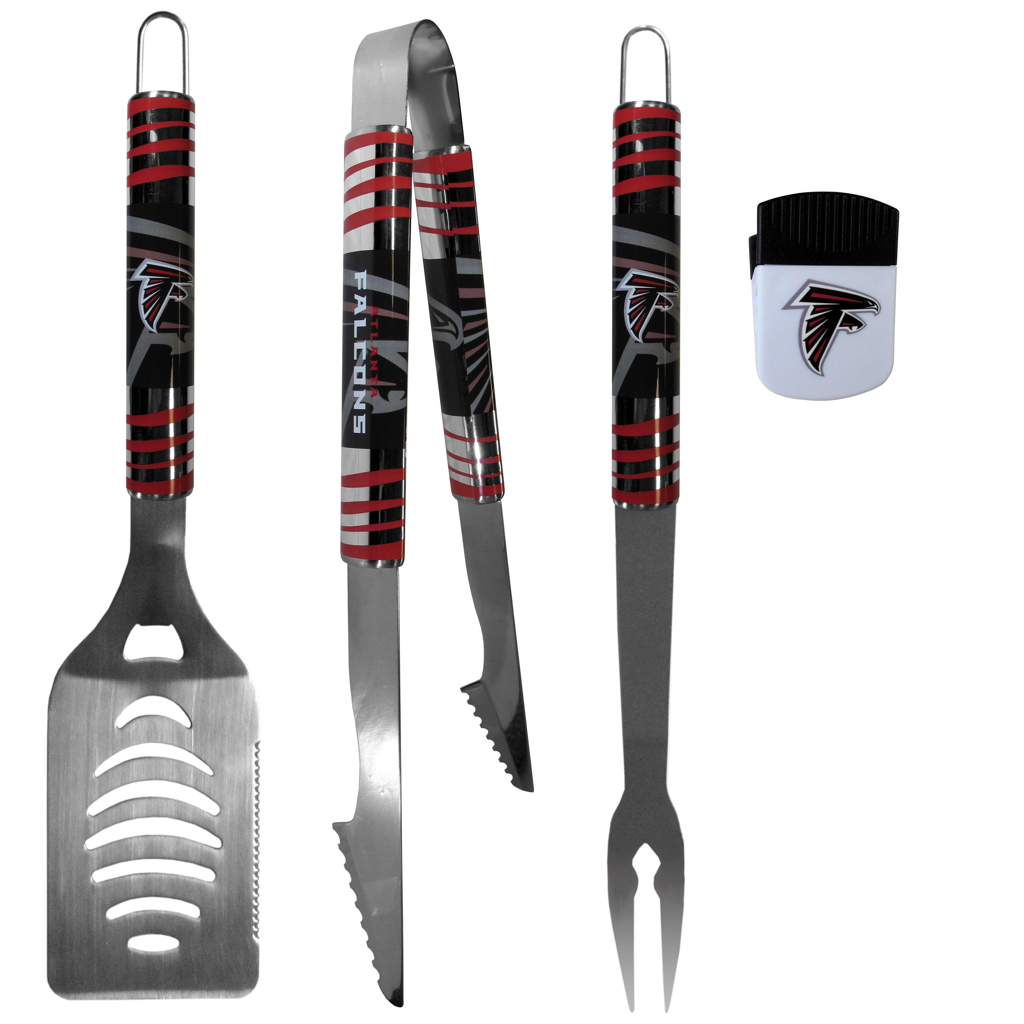 Atlanta Falcons 3 pc BBQ Set and Chip Clip - Flyclothing LLC