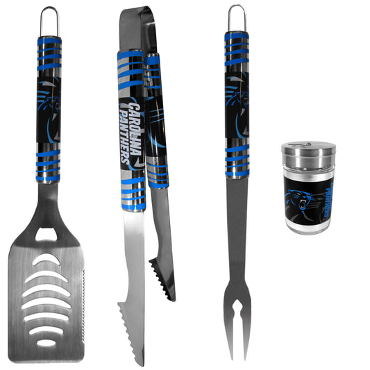 Carolina Panthers 3 pc Tailgater BBQ Set and Season Shaker - Flyclothing LLC