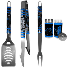 Carolina Panthers 3 pc Tailgater BBQ Set and Salt and Pepper Shaker Set - Flyclothing LLC